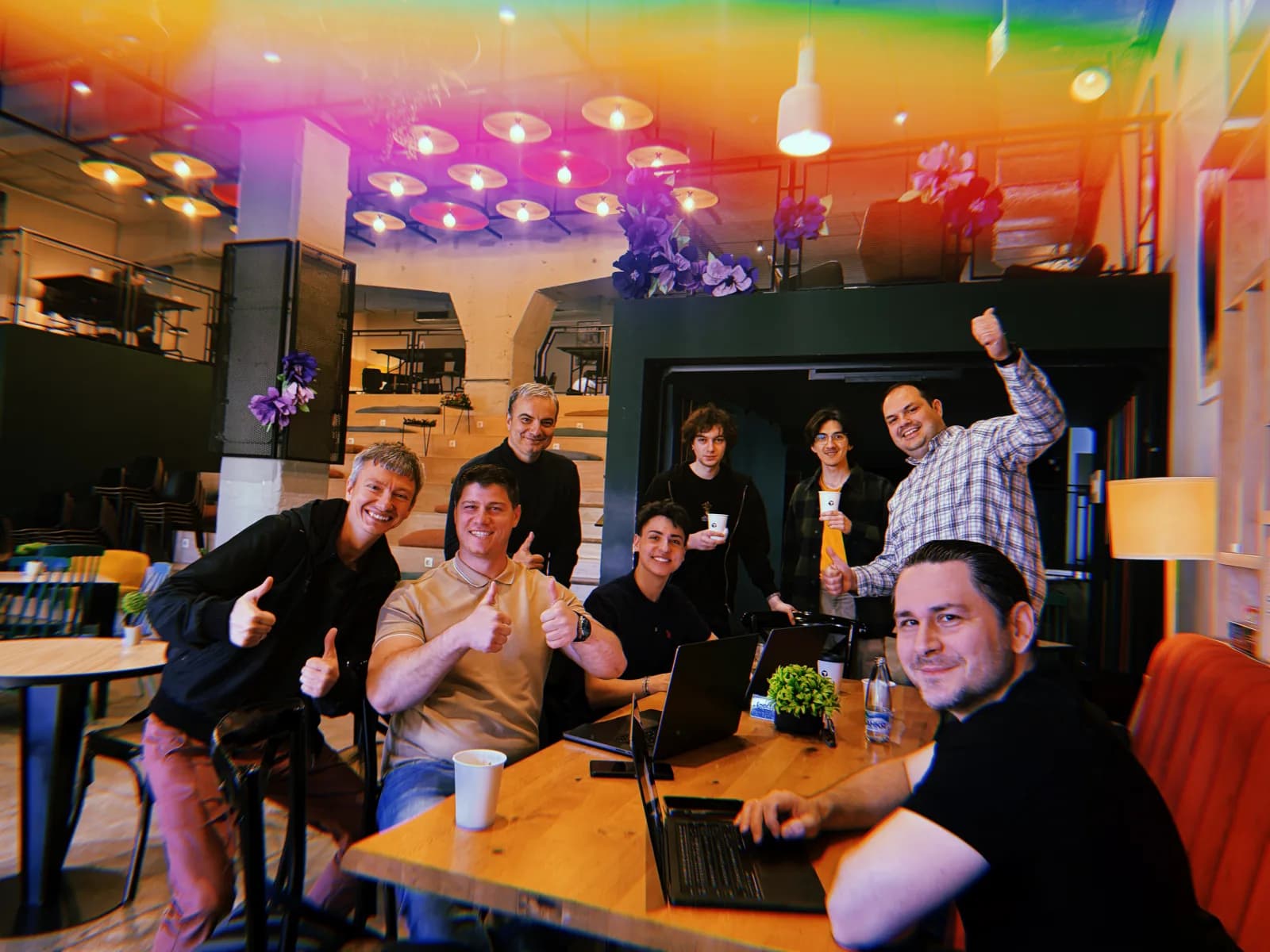 Cafe Cursor Sofia community table